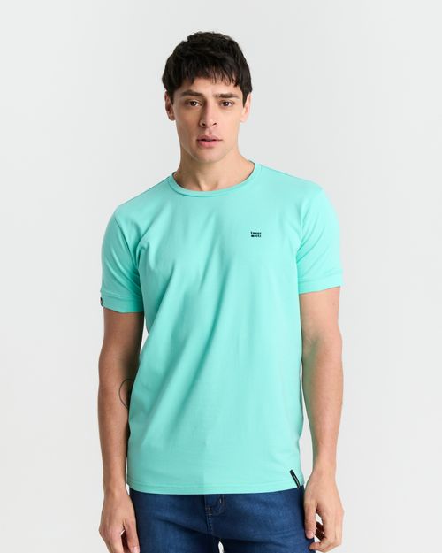 Remera básica de algodón con lycra